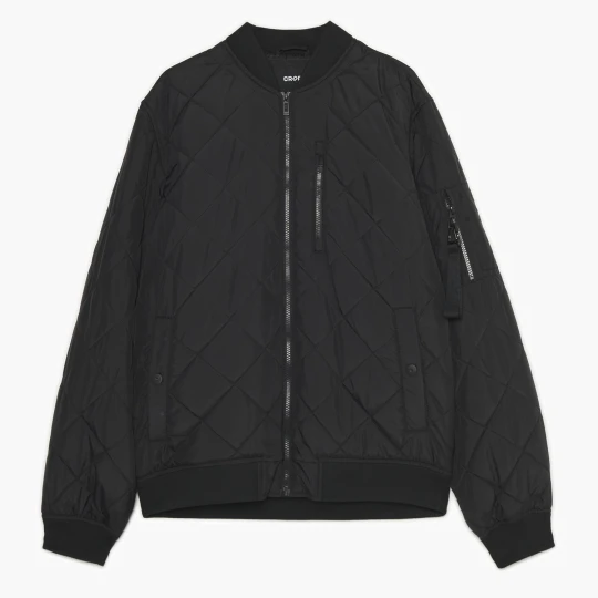 Zdjęcie produktu Cropp - Czarna pikowana kurtka bomber - czarny