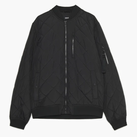 Zdjęcie produktu Cropp - Czarna pikowana kurtka bomber - czarny