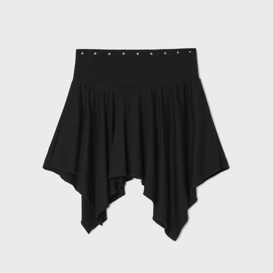Zdjęcie produktu Cropp - Czarna spódnica mini z falbanami - czarny