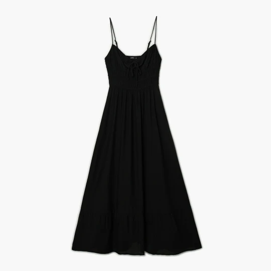 Zdjęcie produktu Cropp - Czarna sukienka maxi w stylu boho - czarny