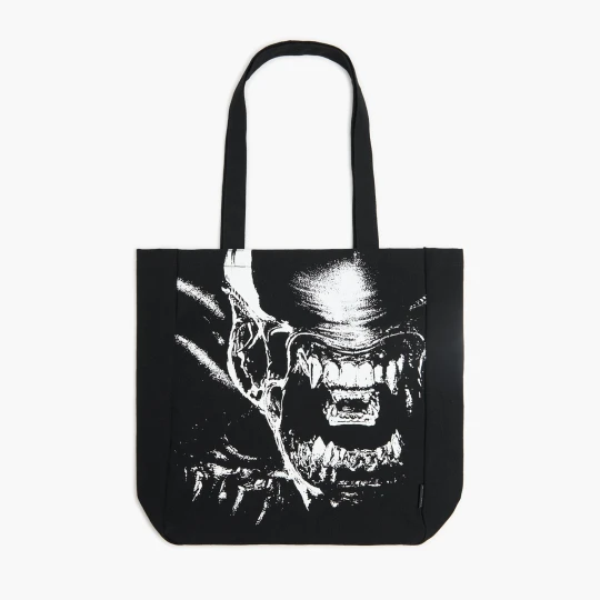 Zdjęcie produktu Cropp - Czarna torba shopper Alien - czarny