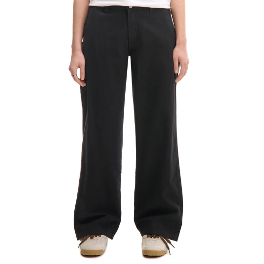 Zdjęcie produktu Cropp - Czarne bawełniane spodnie straight fit - czarny