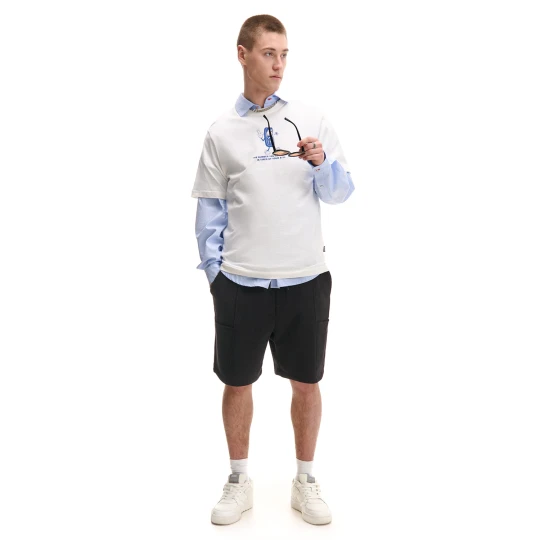 Zdjęcie produktu Cropp - Czarne dresowe szorty comfort - czarny