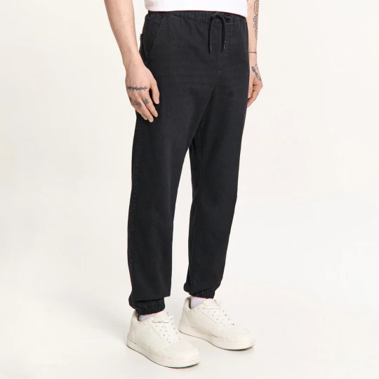 Zdjęcie produktu Cropp - Czarne jeansy jogger - czarny