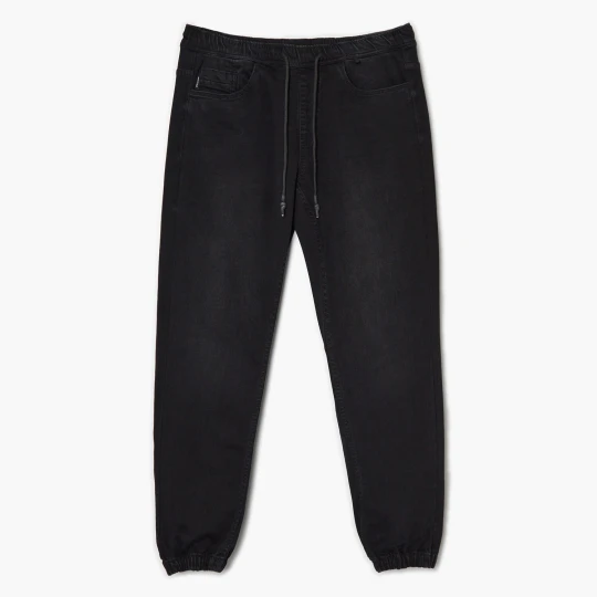 Zdjęcie produktu Cropp - Czarne jeansy jogger - czarny