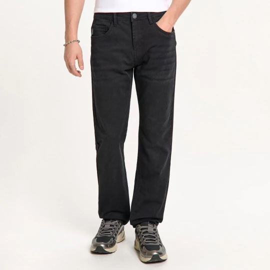 Zdjęcie produktu Cropp - Czarne jeansy slim regular - czarny