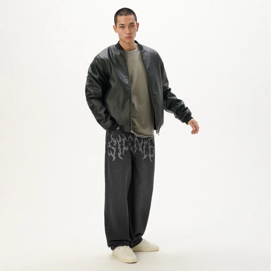 Zdjęcie produktu Cropp - Czarne jeansy super baggy - czarny
