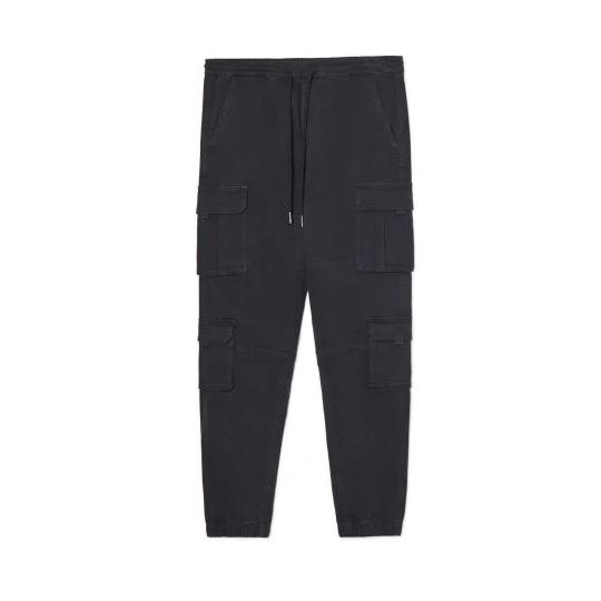 Zdjęcie produktu Cropp - Czarne joggery z kieszeniami cargo - czarny