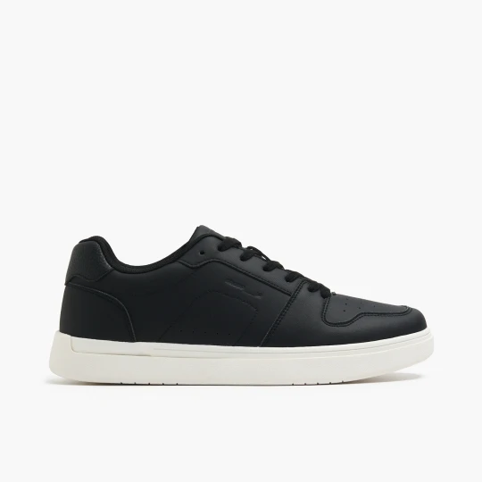 Zdjęcie produktu Cropp - Czarne sneakersy z imitacji skóry - czarny