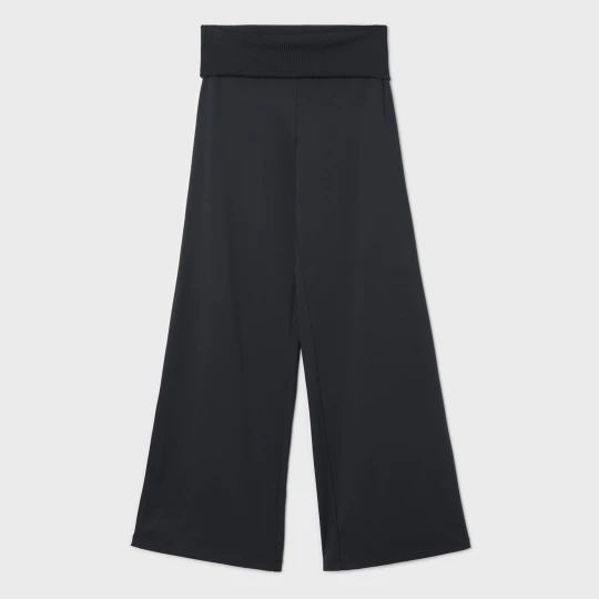 Zdjęcie produktu Cropp - Czarne spodnie wide leg - czarny