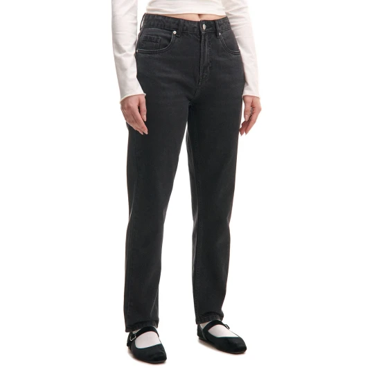 Zdjęcie produktu Cropp - Czarne sprane jeansy mom TALL - czarny