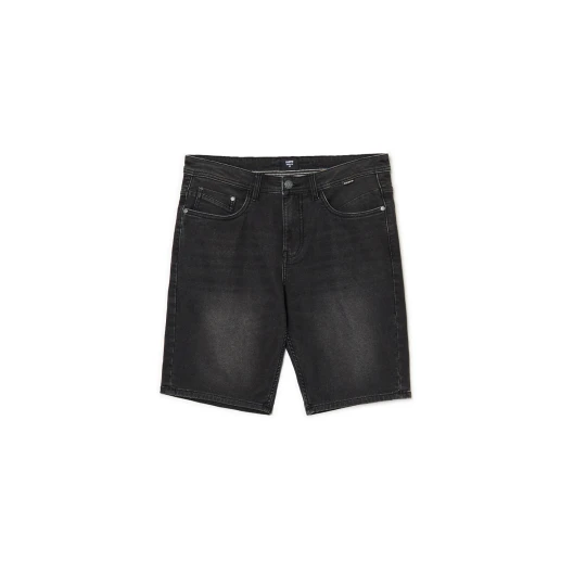 Zdjęcie produktu Cropp - Czarne szorty denim regular - czarny
