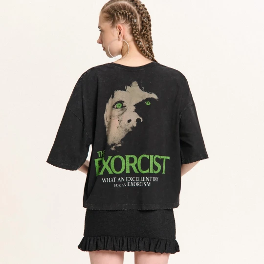 Zdjęcie produktu Cropp - Czarny T-shirt Egzorcysta - czarny
