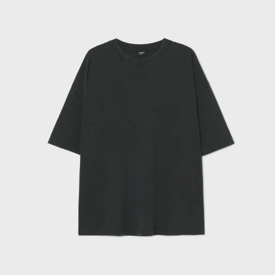 Zdjęcie produktu Cropp - Czarny T-shirt heavyweight - czarny