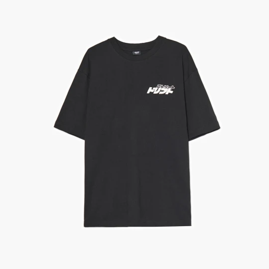Zdjęcie produktu Cropp - Czarny T-shirt z racingowym motywem - czarny