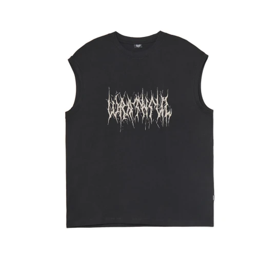 Zdjęcie produktu Cropp - Czarny tank top z nadrukiem - czarny