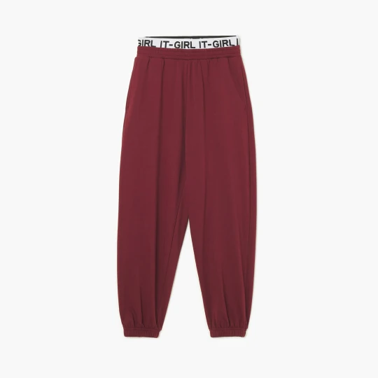 Zdjęcie produktu Cropp - Dresowe joggery z napisem w pasie - kasztanowy