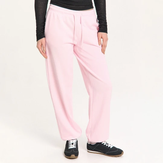 Zdjęcie produktu Cropp - Dresowe różowe joggery z wysokim stanem - różowy