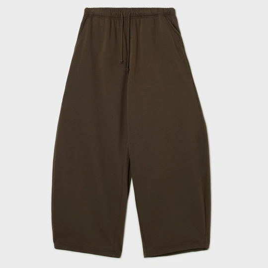 Zdjęcie produktu Cropp - Dresowe spodnie barrel fit PETITE - brązowy