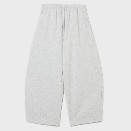 Zdjęcie produktu Cropp - Dresowe spodnie barrel fit PETITE - jasny szary