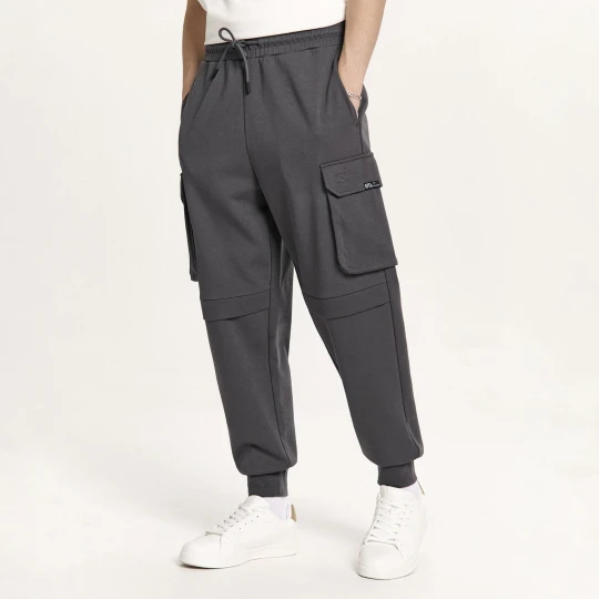 Zdjęcie produktu Cropp - Dresowe szare joggery regular cargo - szary