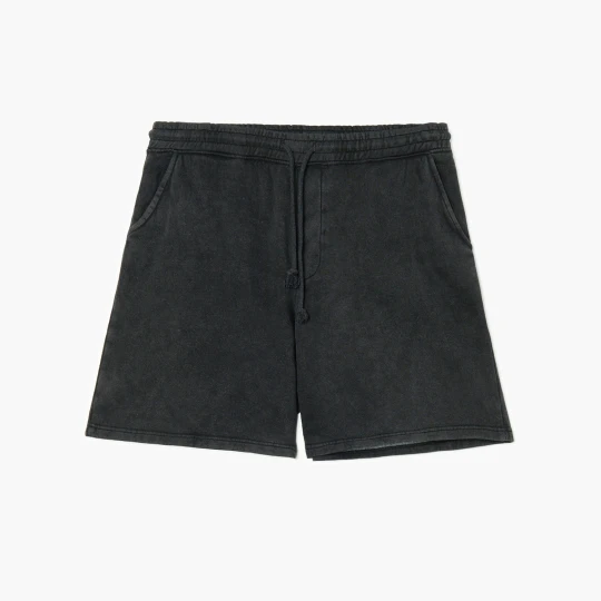 Zdjęcie produktu Cropp - Dresowe szorty z efektem sprania - czarny