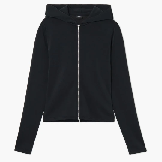 Zdjęcie produktu Cropp - Dwustronnie rozpinana bluza z modalem - czarny