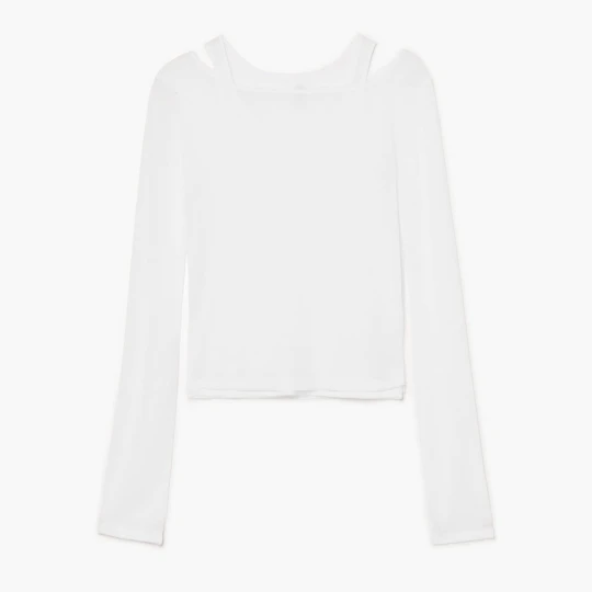 Zdjęcie produktu Cropp - Dwuwarstwowa biała koszulka longsleeve - biały