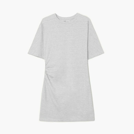 Zdjęcie produktu Cropp - Dzianinowa sukienka mini z marszczeniem - jasny szary