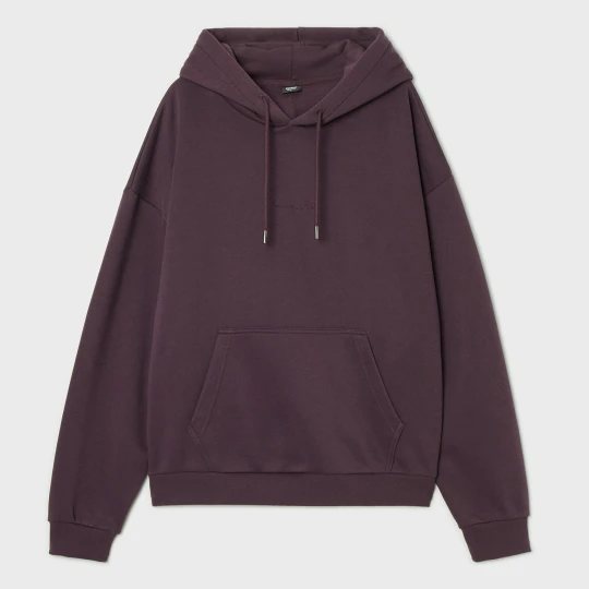 Zdjęcie produktu Cropp - Fioletowa bluza hoodie z efektem sprania - fioletowy