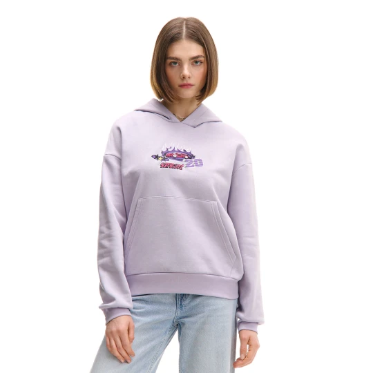 Zdjęcie produktu Cropp - Fioletowa bluza z racingową naszywką - fioletowy