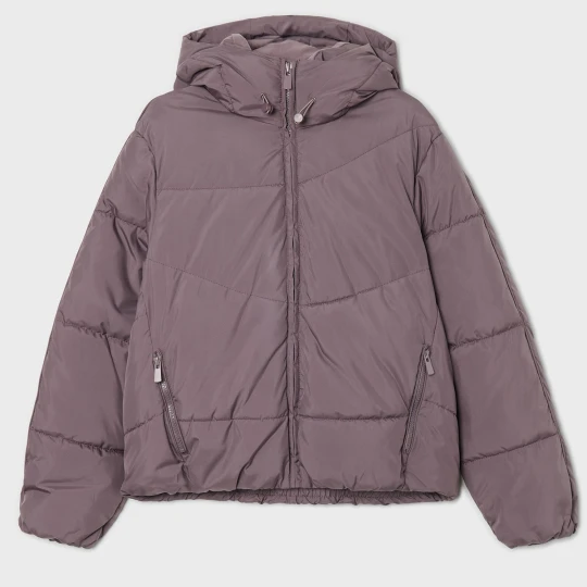 Zdjęcie produktu Cropp - Fioletowa kurtka puffer z regulowanym kapturem - fioletowy