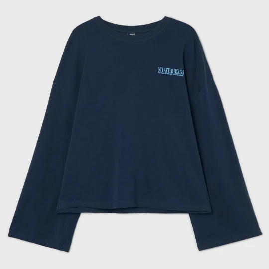 Zdjęcie produktu Cropp - Granatowa koszulka z napisami - granatowy