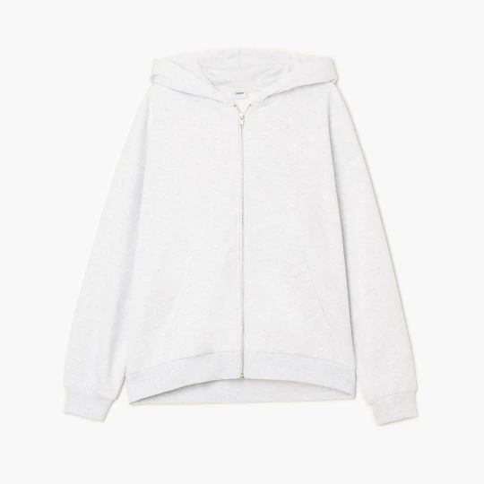 Zdjęcie produktu Cropp - Jasnoszara bluza oversize z kapturem - jasny szary