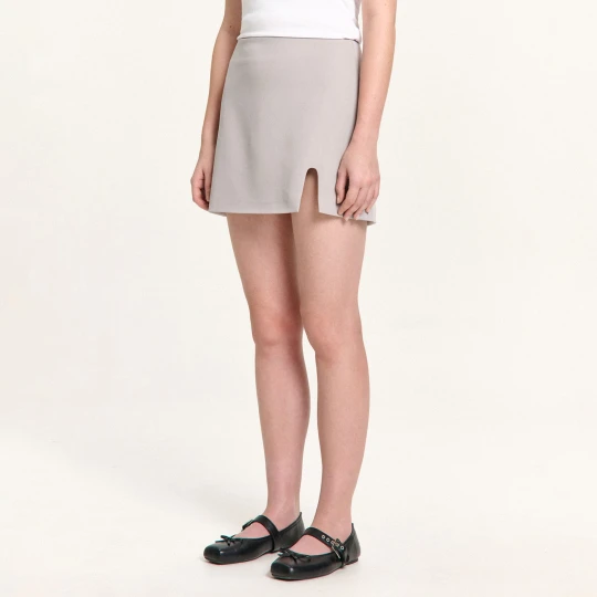 Zdjęcie produktu Cropp - Jasnoszara spódniczka mini - jasny szary