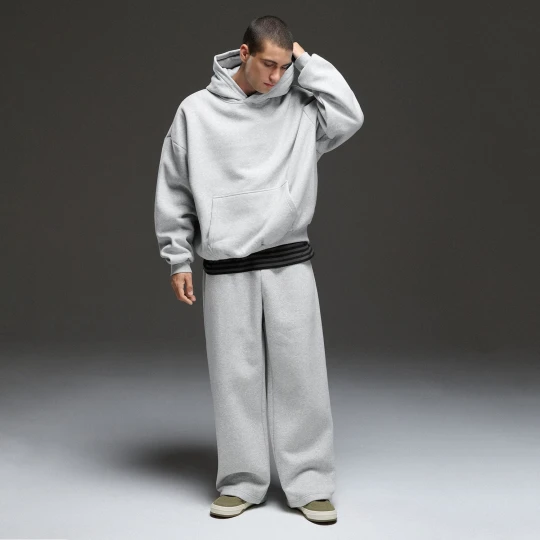 Zdjęcie produktu Cropp - Jasnoszare dresy heavyweight - jasny szary