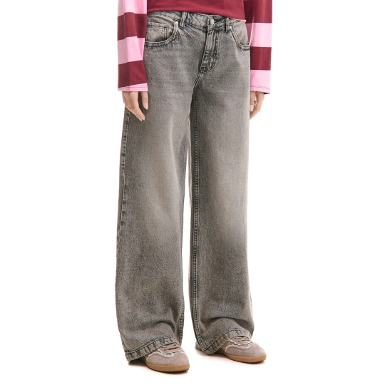 Zdjęcie produktu Cropp - Jasnoszare jeansy baggy z niskim stanem - jasny szary