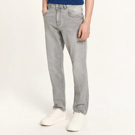 Zdjęcie produktu Cropp - Jasnoszare jeansy slim fit - jasny szary