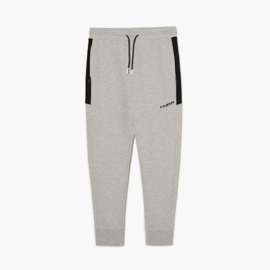 Zdjęcie produktu Cropp - Jasnoszare joggery slim z kontrastowymi wstawkami - jasny szary