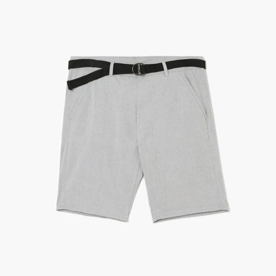 Zdjęcie produktu Cropp - Jasnoszare spodenki chino z paskiem - jasny szary