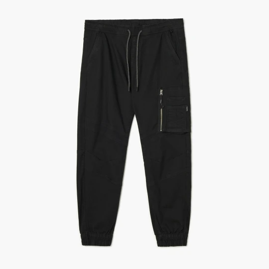 Zdjęcie produktu Cropp - Jeansowe joggery z dodatkową kieszenią na zamek - czarny