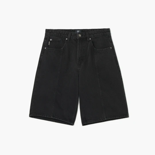 Zdjęcie produktu Cropp - Jeansowe szorty baggy z efektem sprania - czarny
