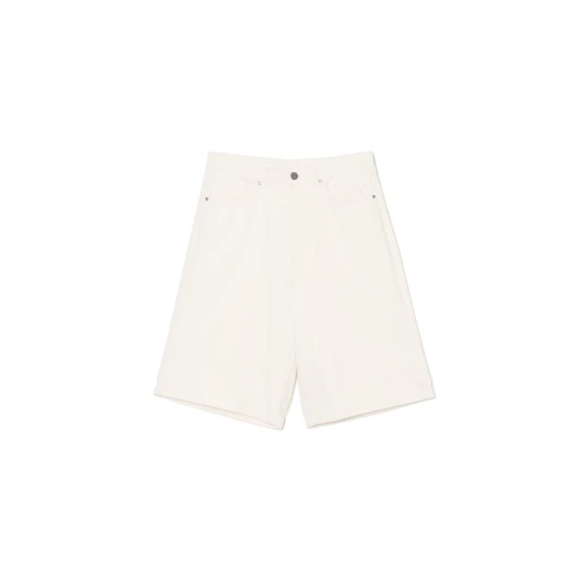 Zdjęcie produktu Cropp - Jeansowe szorty jorts z efektem sprania - biały