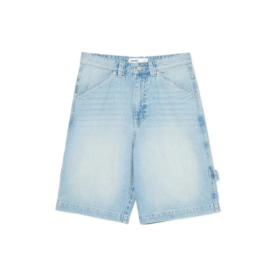 Zdjęcie produktu Cropp - Jeansowe szorty jorts z szeroką szlufką - niebieski
