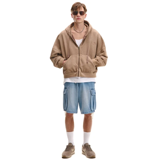 Zdjęcie produktu Cropp - Jeansowe szorty typu baggy jogger - niebieski