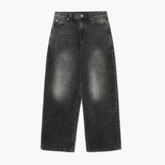 Zdjęcie produktu Cropp - Jeansy baggy z efektem sprania - szary