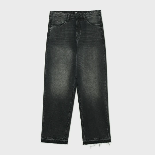 Zdjęcie produktu Cropp - Jeansy baggy z efektem sprania - szary