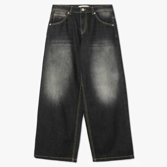 Zdjęcie produktu Cropp - Jeansy boyfriend loose fit - czarny