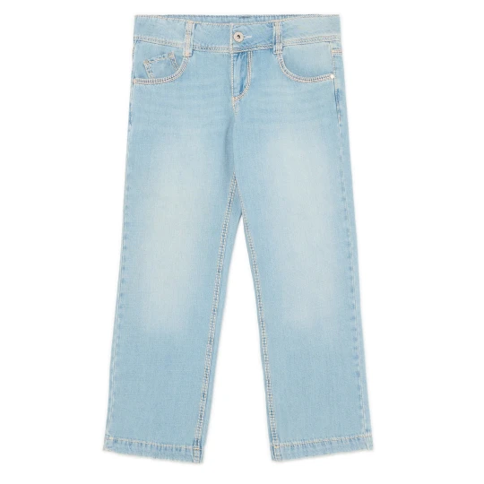 Zdjęcie produktu Cropp - Jeansy capri w stylu vintage - niebieski