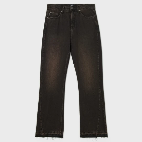 Zdjęcie produktu Cropp - Jeansy flare w stylu vintage - brązowy